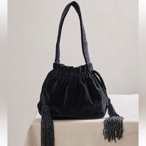 NWT Free People Valentina Velvet Pouch